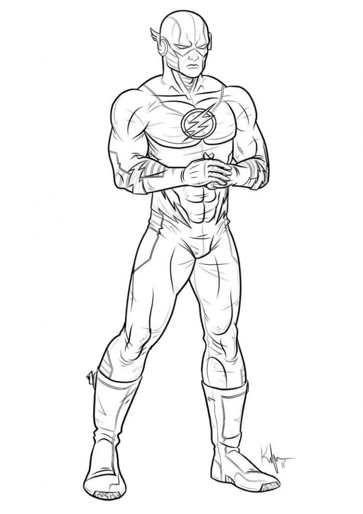 Desenho de Flash para imprimir