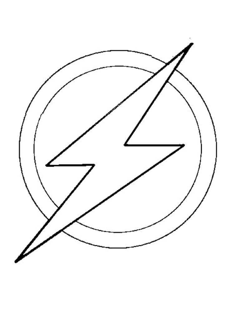 Desenho de Flash para imprimir