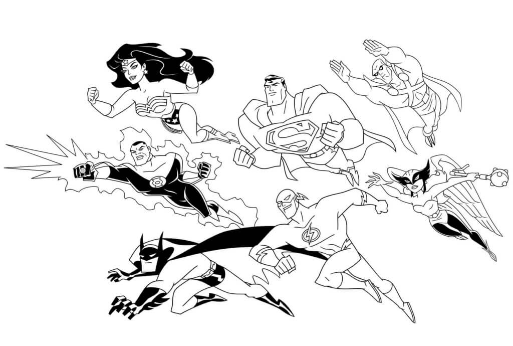 Desenho de Flash para imprimir