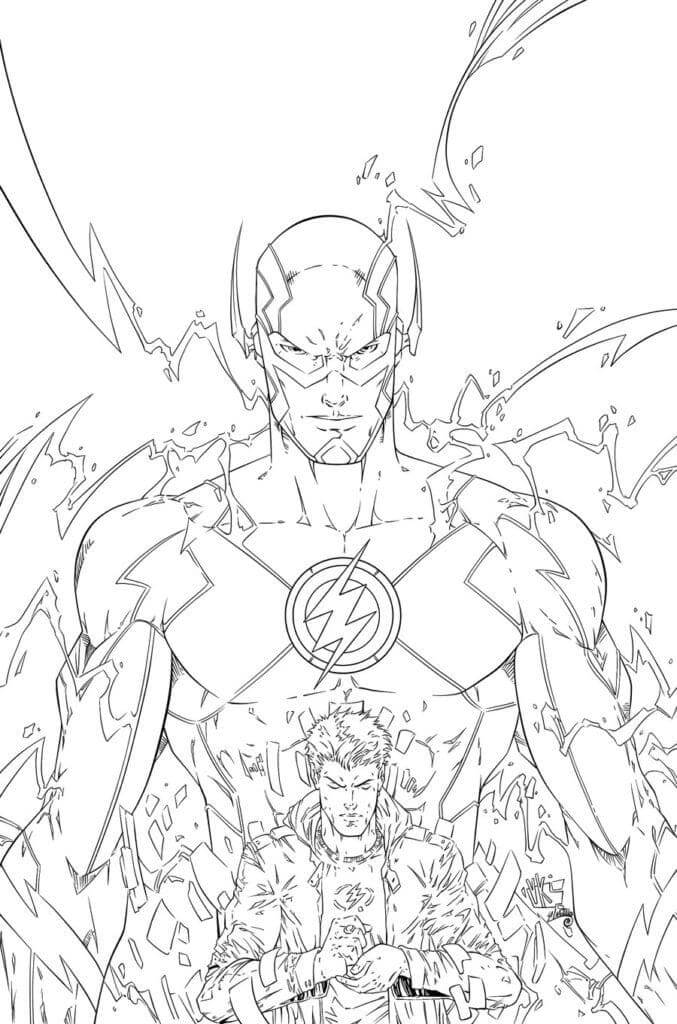Desenho de Flash para imprimir