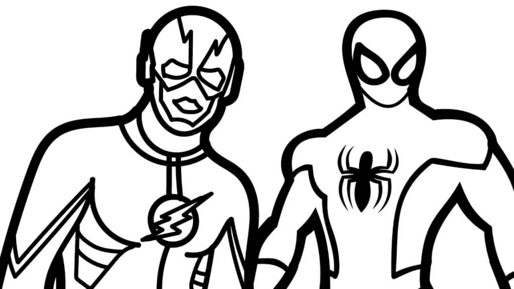 Desenho de Flash para imprimir