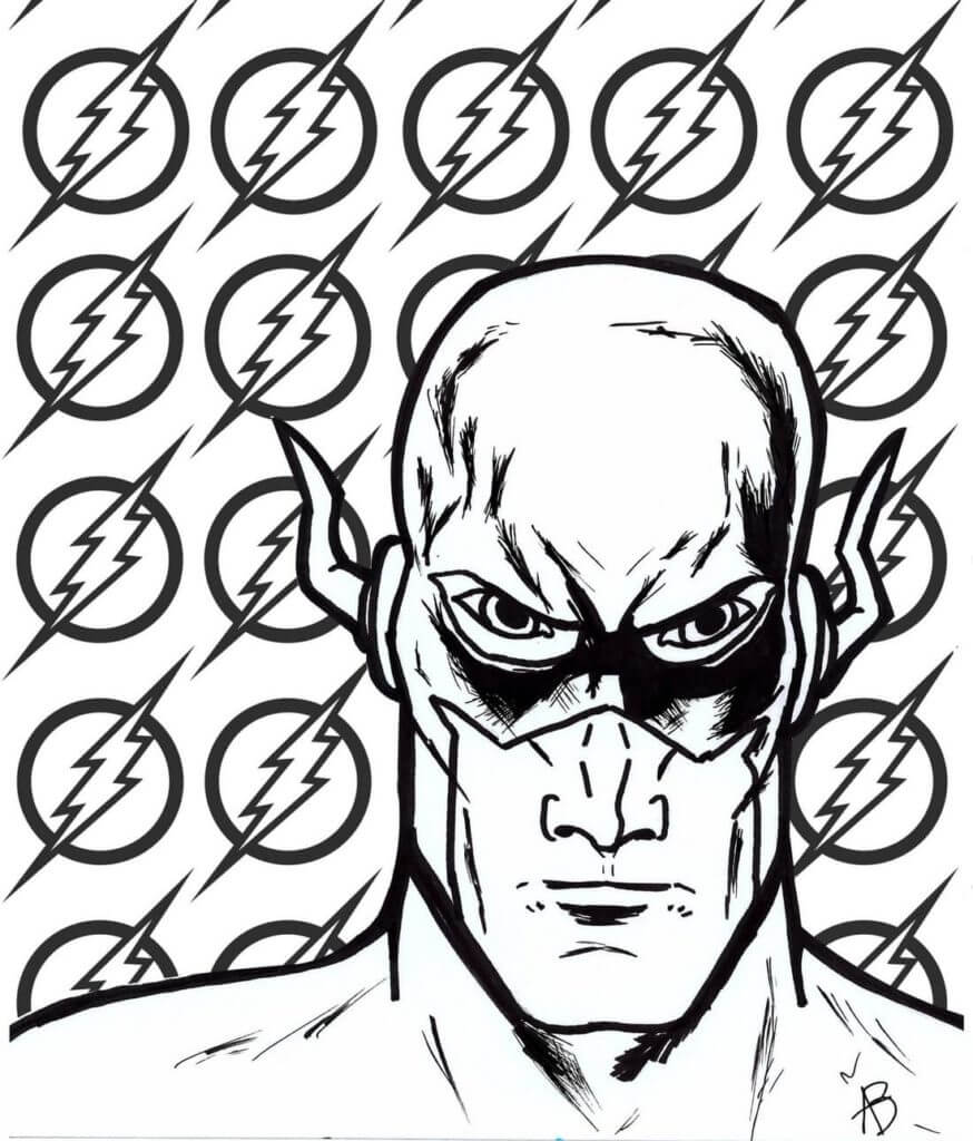 Desenho de Flash para imprimir