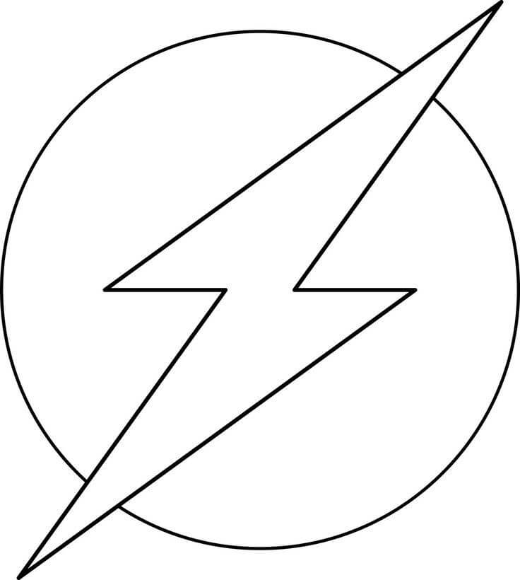 Desenho de Flash para imprimir