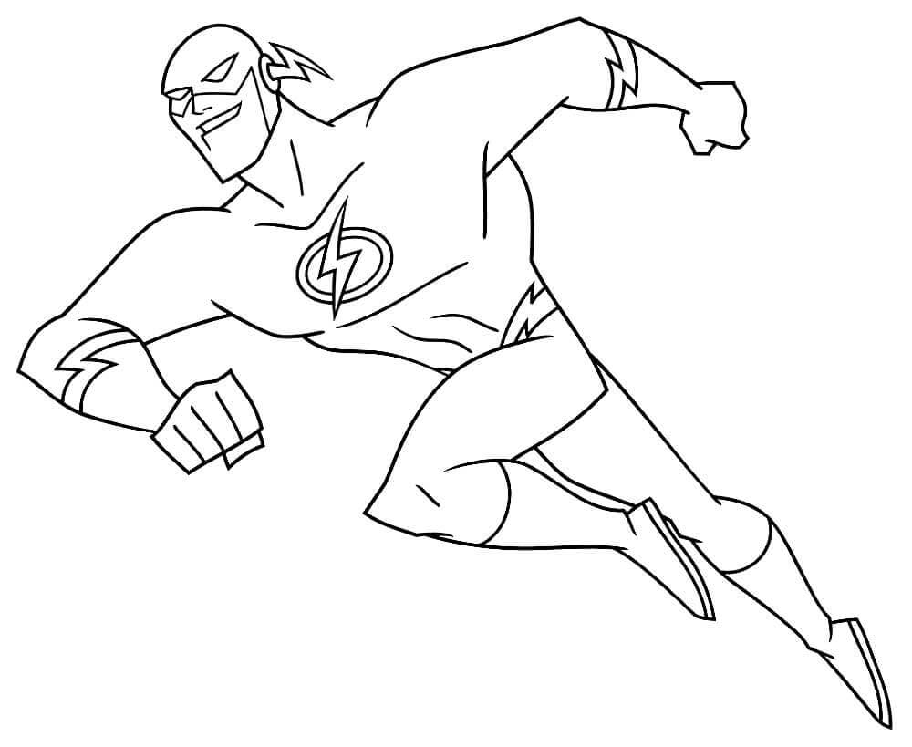 Desenho de Flash para imprimir