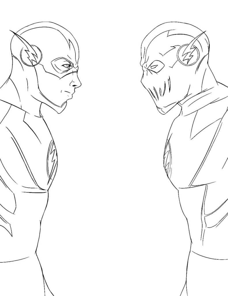 Desenho de Flash para imprimir