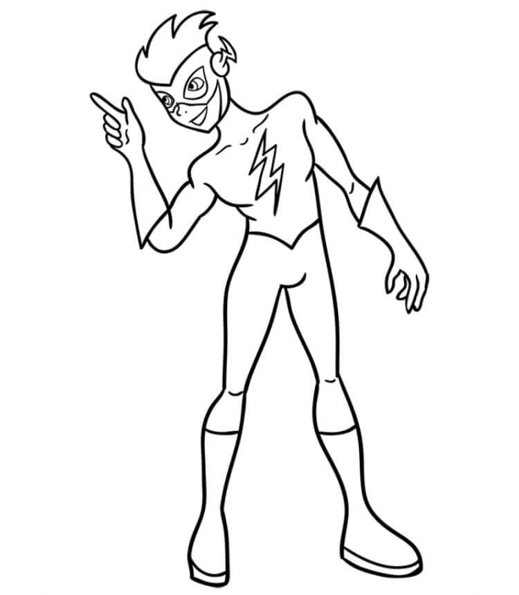 Desenho de Flash para imprimir