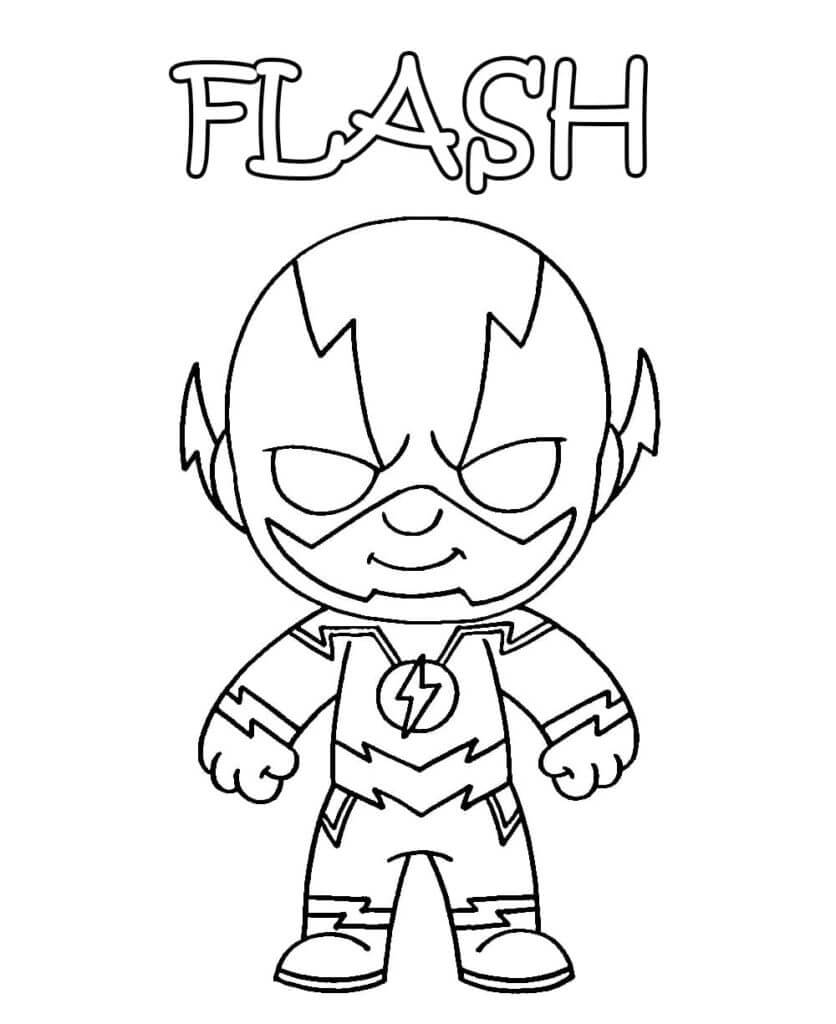 Desenho de Flash para imprimir