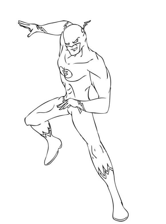 Desenho de Flash para imprimir