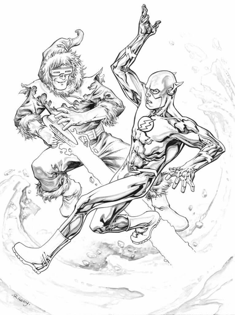 Desenho de Flash para imprimir