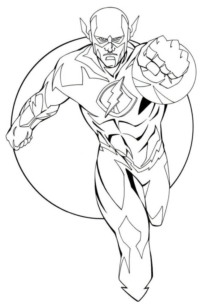 Desenho de Flash para imprimir