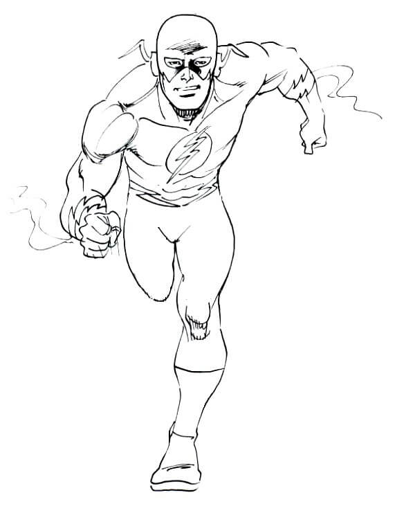 Desenho de Flash para imprimir