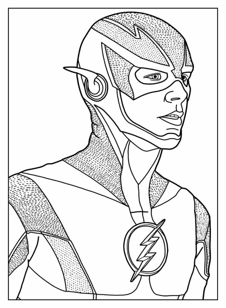 Desenho de Flash para imprimir
