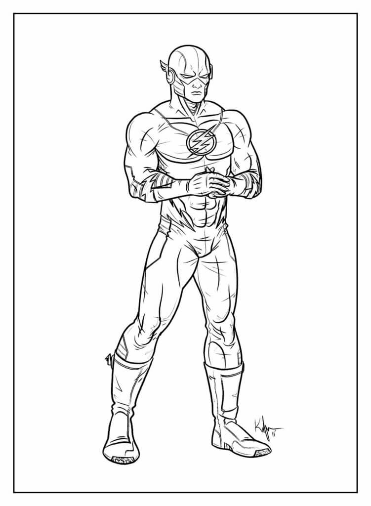Desenho de Flash para imprimir
