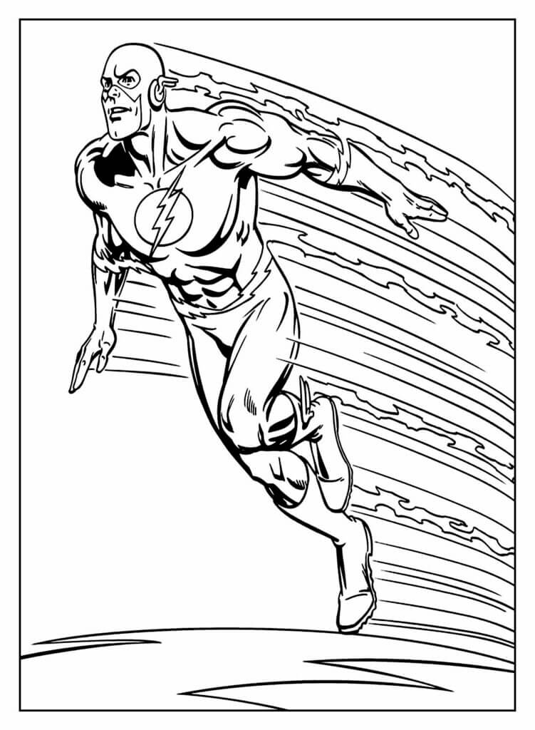 Desenho de Flash para imprimir