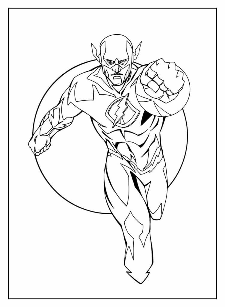 Desenho de Flash para imprimir