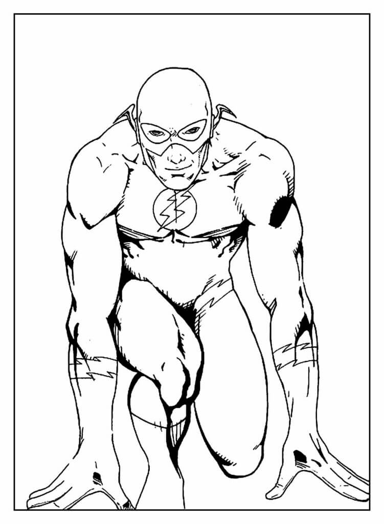 Desenho de Flash para imprimir