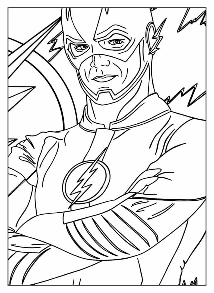 Desenho de Flash para imprimir