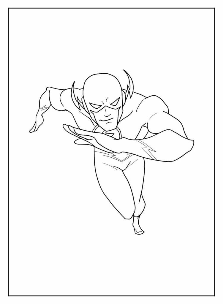 Desenho de Flash para imprimir
