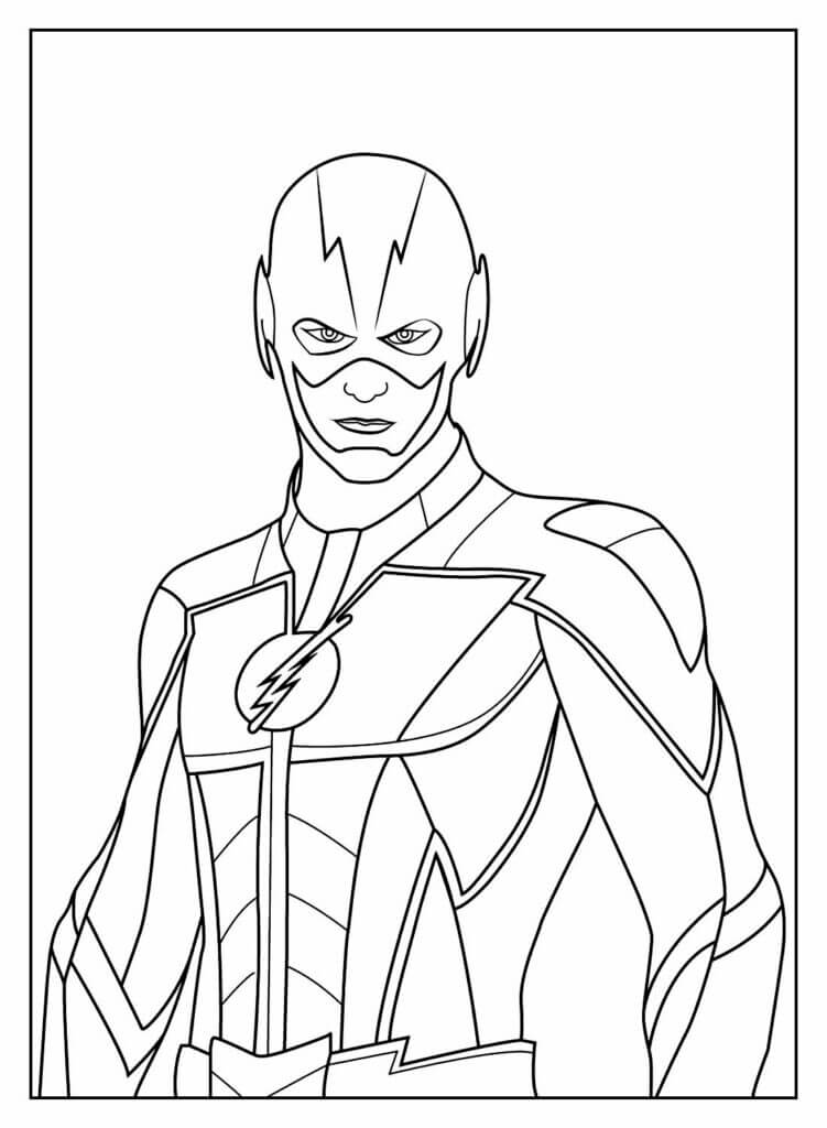 Desenho de Flash para imprimir