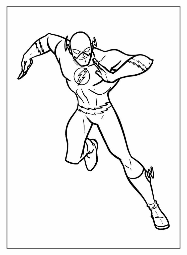 Desenho de Flash para imprimir