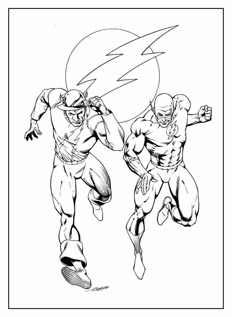 Desenho de Flash para imprimir
