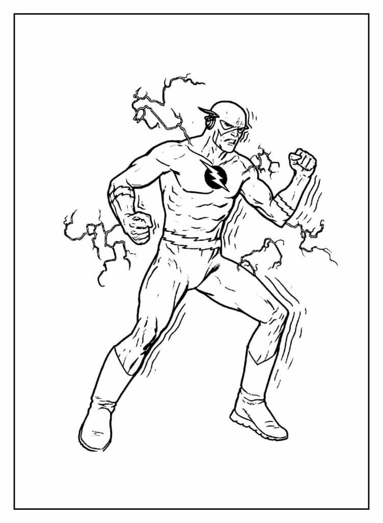 Desenho de Flash para imprimir