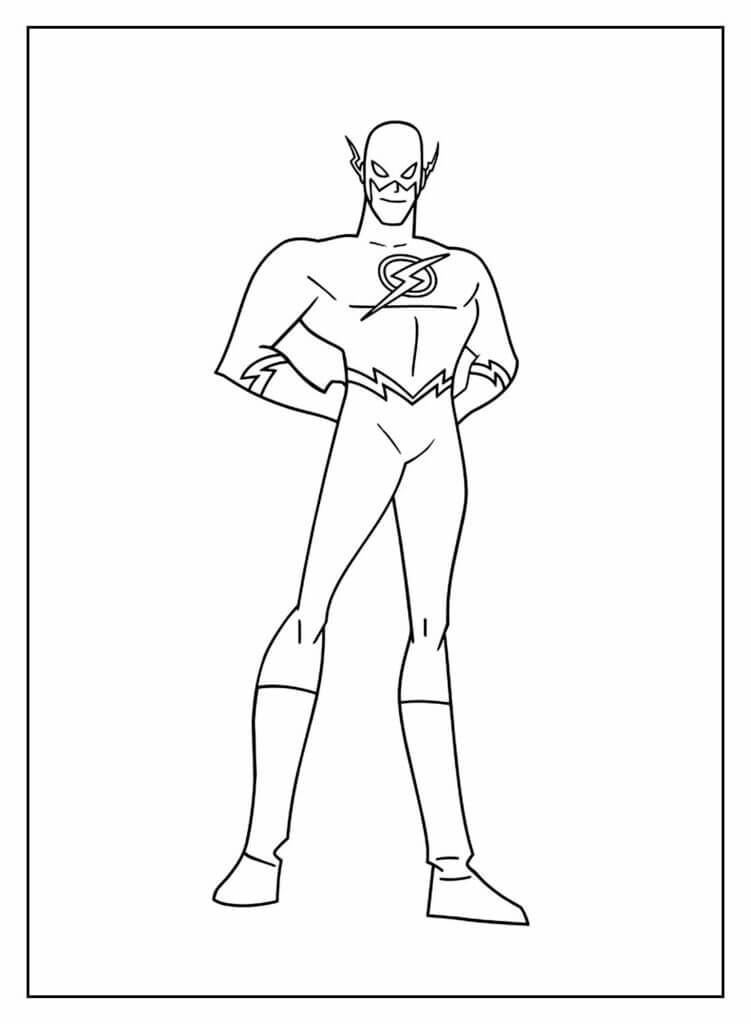 Desenho de Flash para imprimir