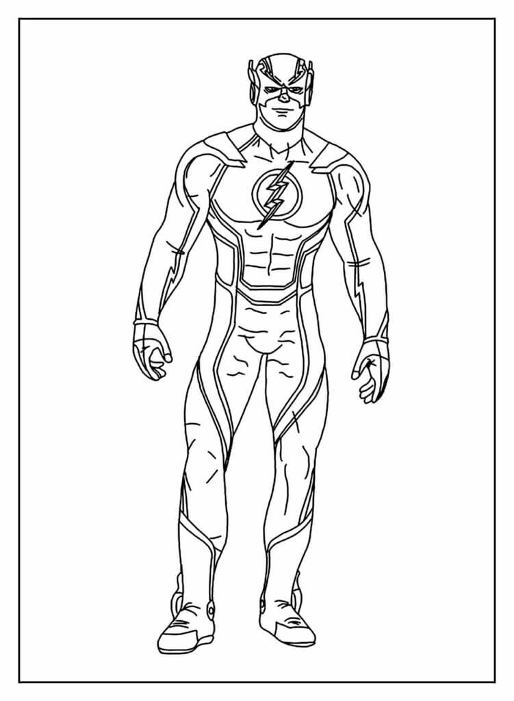 Desenho de Flash para imprimir
