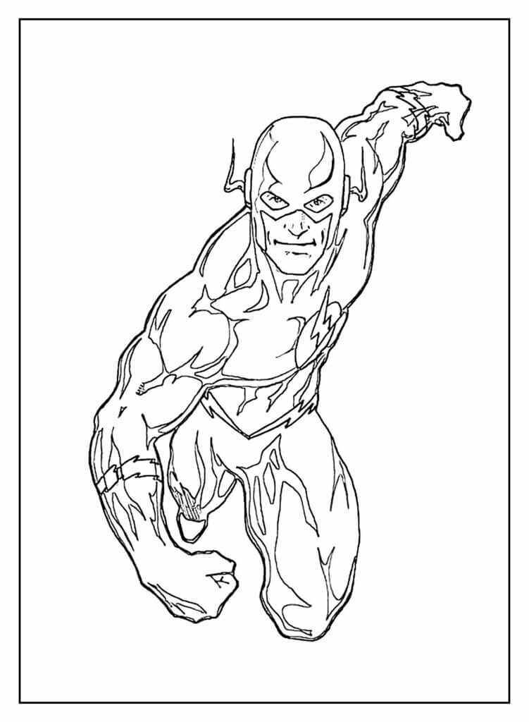 Desenho de Flash para imprimir