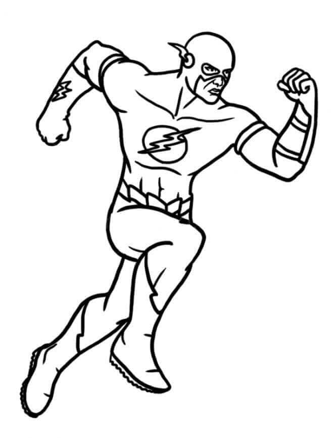 Desenho de Flash para imprimir
