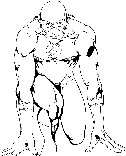 Desenho de Flash para imprimir