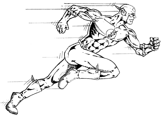 Desenho de Flash para imprimir