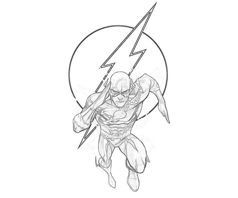 Desenho de Flash para imprimir
