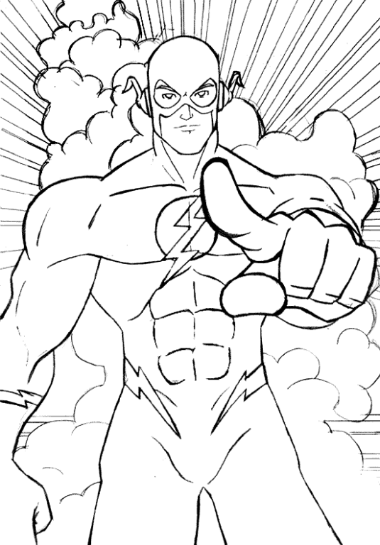 Desenho de Flash para imprimir