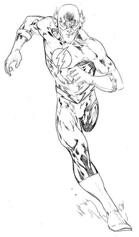 Desenho de Flash para imprimir
