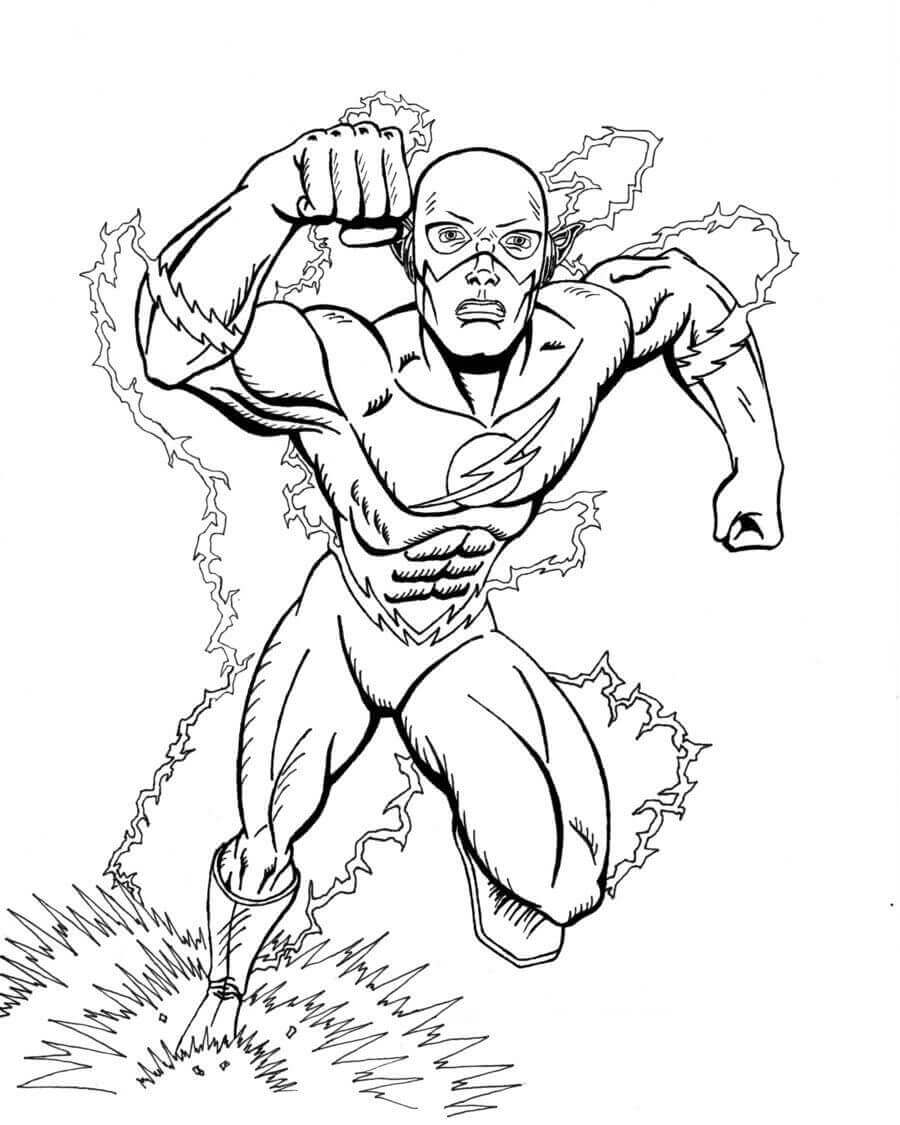 Desenho de Flash para imprimir