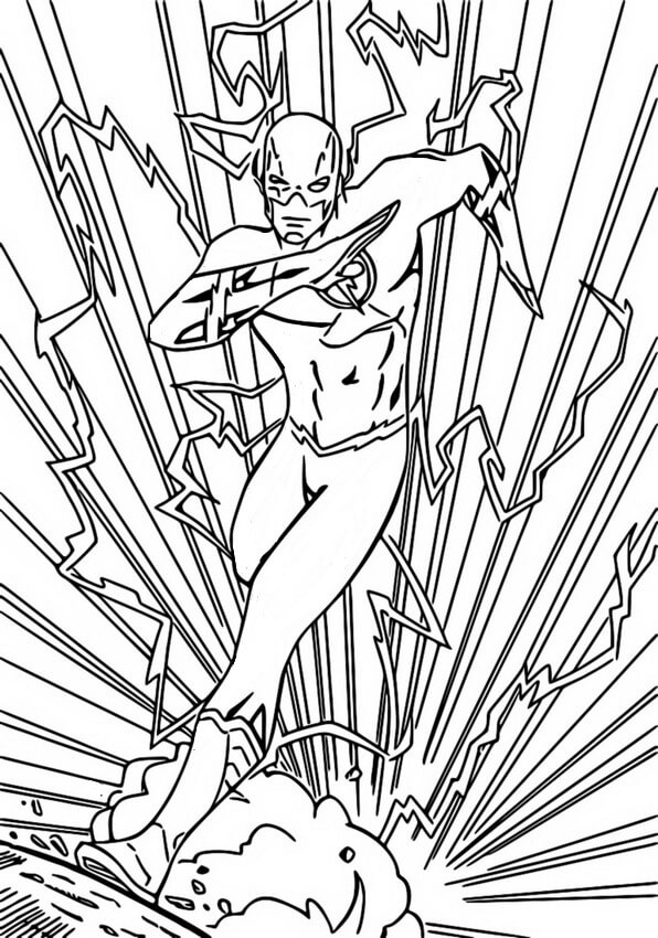 Desenho de Flash para imprimir
