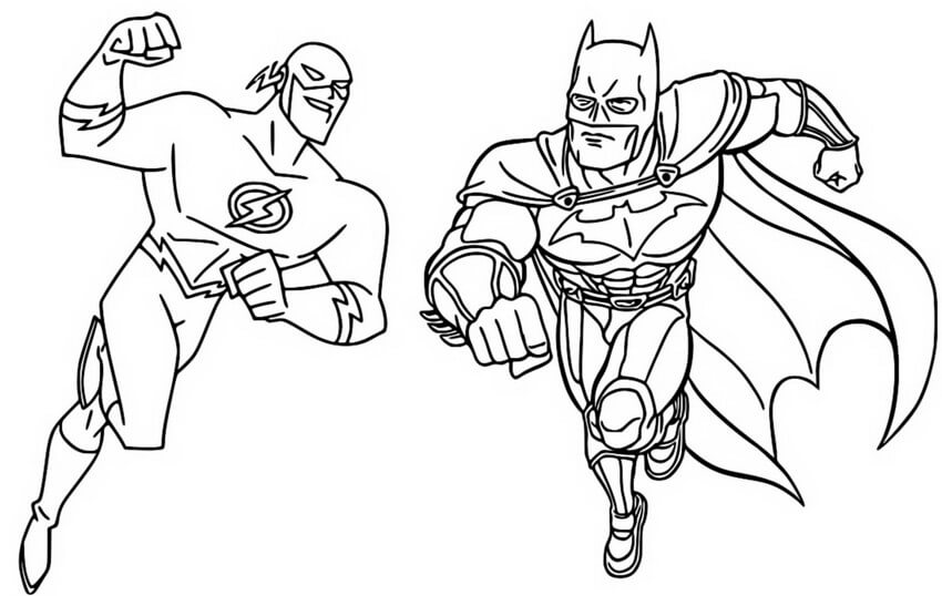 Desenho de Flash para imprimir