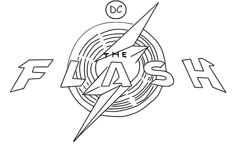Desenho de Flash para imprimir