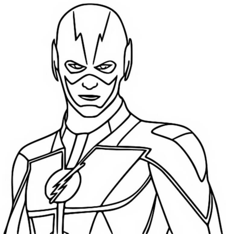 Desenho de Flash para imprimir