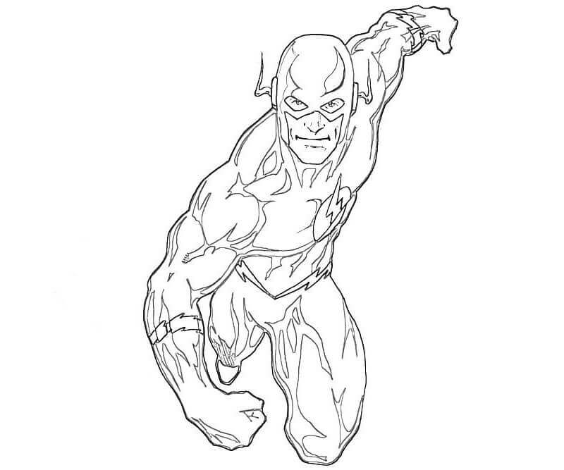 Desenho de Flash para imprimir