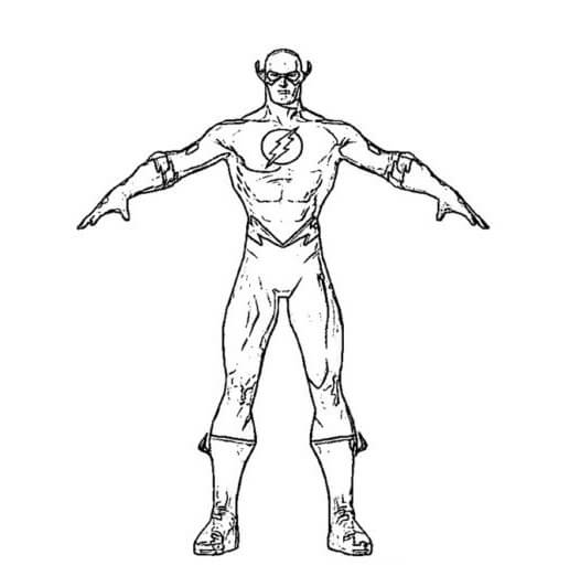 Desenho de Flash para imprimir