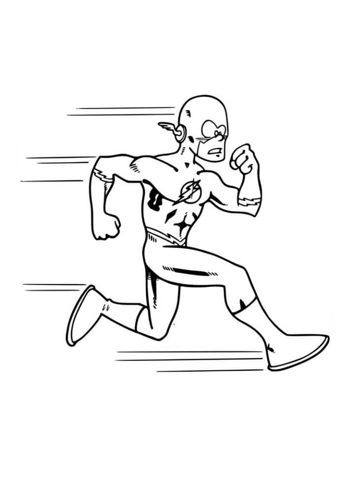 Desenho de Flash para imprimir