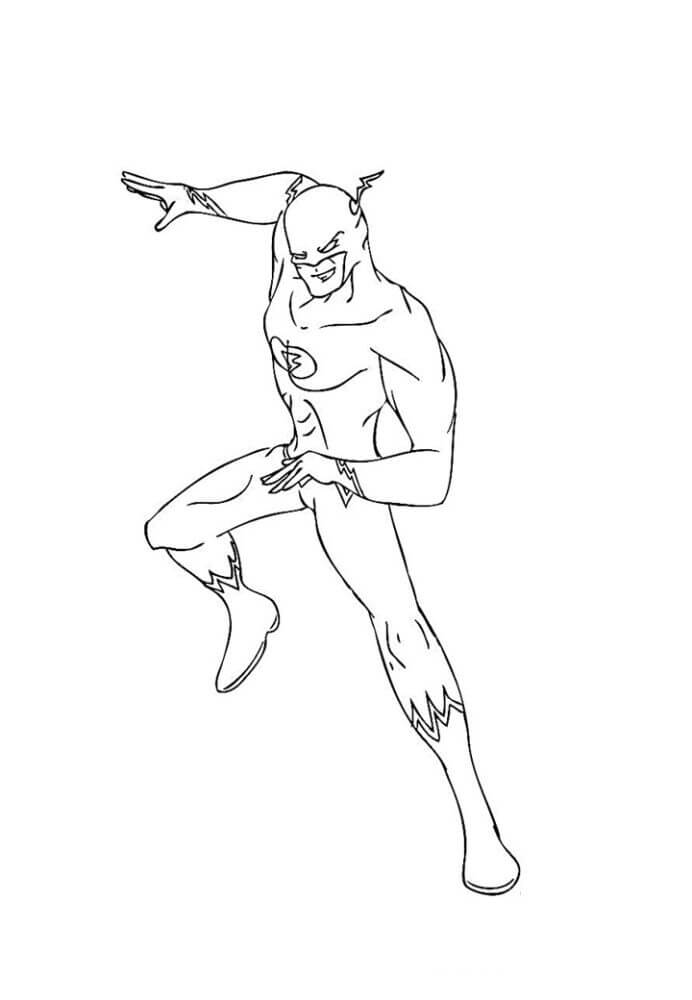 Desenho de Flash para imprimir