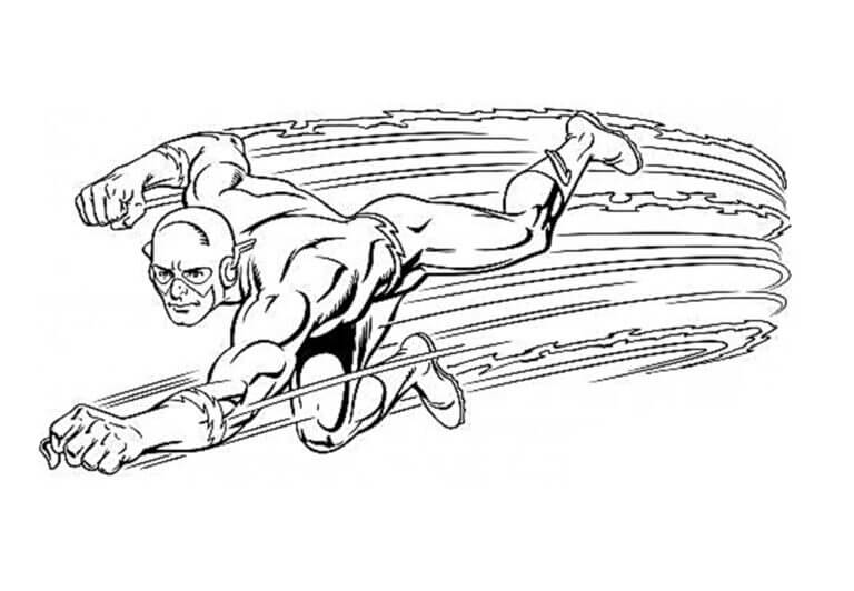 Desenho de Flash para imprimir