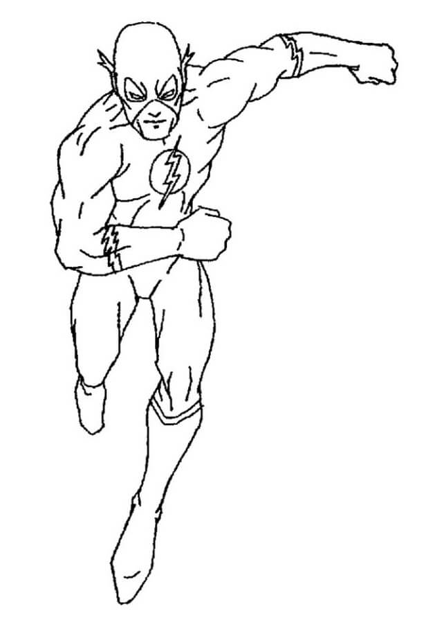 Desenho de Flash para imprimir