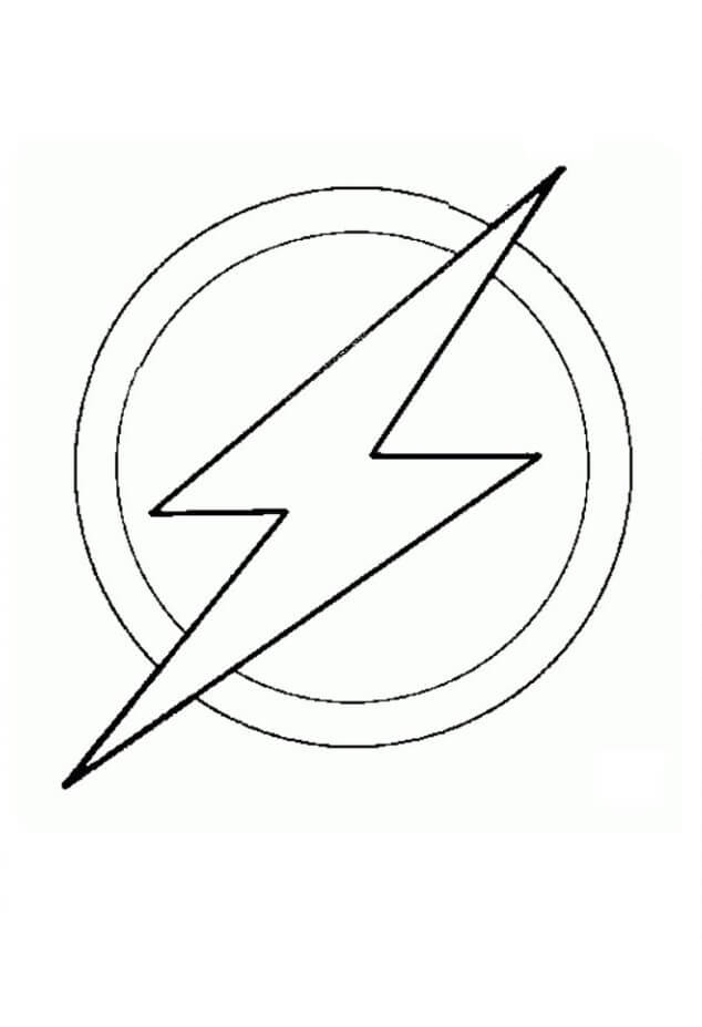 Desenho de Flash para imprimir