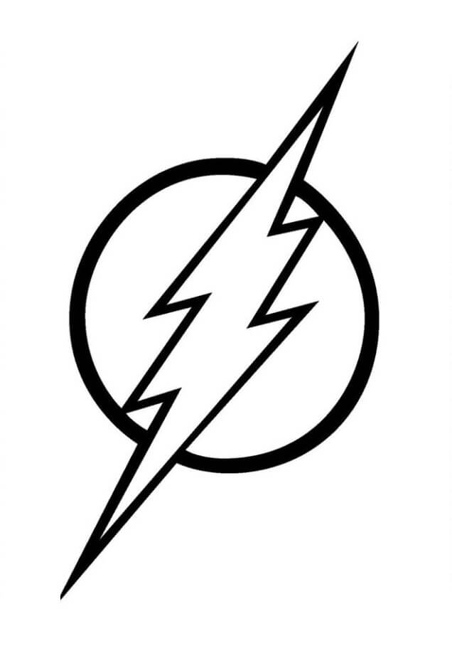 Desenho de Flash para imprimir