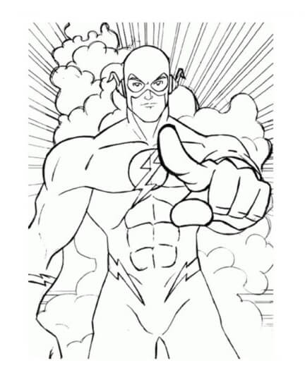 Desenho de Flash para imprimir