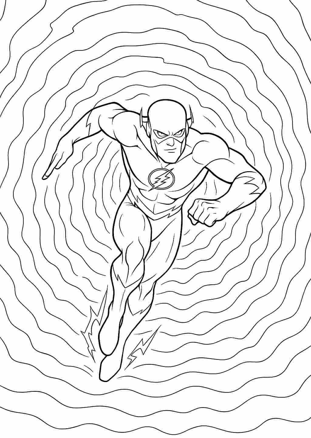 Desenhos Para Colorir Do Flash Para Imprimir